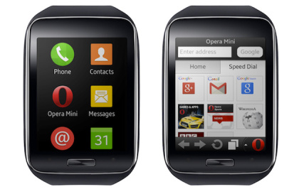 Samsung  Gear S med Opera Mini (Foto: Opera Software)