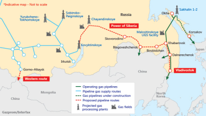 This is the New Pipeline for Oil and Gas between Russia And China.  President Vladimir Putin is moving his economic relations Easteards(Photo: Interfax)