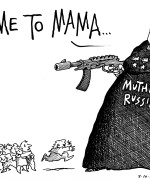 Mor Russland kommer til unnsetning (Ill: Auth/Newsworks)