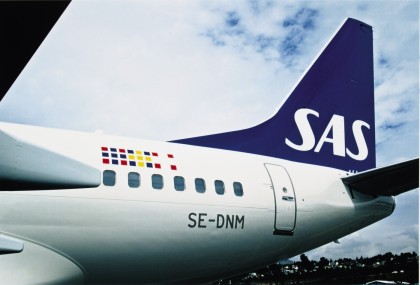 SAS-konsernet la frem et svakt  årsregnskap for 2013/2014. Bildet viser Airbus 737(Foto.SASGrup.net)