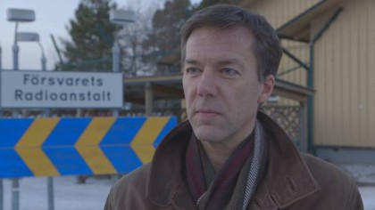 Fredrik Wallin, talsperson for FRA, sier samarbeidet med Norge er godt (Foto: SVT.se)