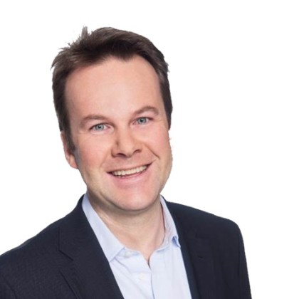 Henning  Lunde, ny kommunikasjonssjef i Netcom, har lovlige basestasjoner i Oslo i TeliaSonera -gruppen(Foto:NetCom)