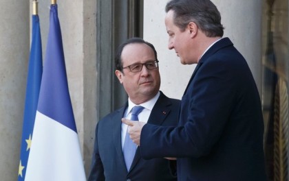 Prime Minister David Cameron meets president Francois Hollande inParis( Photo: Associated Press)