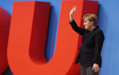 Angela Merkel is still very populatr after the CDU-meeting (Photo: Associated Press)