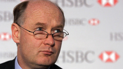 Chairman Douglas Flint i britiske HSBC Holding Group har også opplevd kraftig nedgang for egne aksjer( Foto: HSBC)