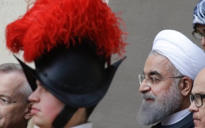 Irans president Hassan Rouhani visits pope Francis in Rome( Photo: Associated Press)