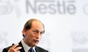 Paululcke er øverste sjef i matvarekonsernet Nestle, som er oljefondets største aksjepost inn i 2016( Foto: Nestle)