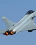 Eurofighter  og svenske Gripen er langt billigere jagerfly enn amerikanske F-35. På bildet ser vi en tysk Eurofighter( Foto: Wikipedia)