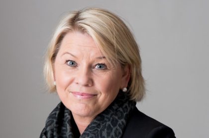 Næringsminister Monica Mæland betraktet styreleder Olav Fjell som kranglete( Foto: Statkrat)