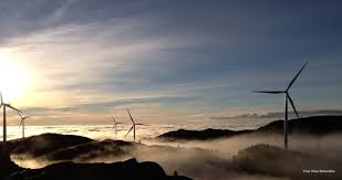 The finnish energy company Fortum has taken over Noregian wind power prosjects among other plases at "Nygårdsfjellet"( Photo: Fortum)