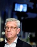 FILE PHOTO: Ericsson's Chief Executive Officer Borje Ekholm comments on the company sales report during an interview at their headquarters in Kista, Stockholm, Sweden October 19, 2021. Jessica Gow/TT News Agency/via REUTERS