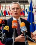NATOs generalsekretær gir støtte til Ukraina med EUs forsvarsministre