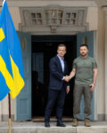 Ukrainas president Volodymyr Zelenskyj besöker Sverige den 19 augusti 2023 på inbjudan av statsminister Ulf Kristersson.