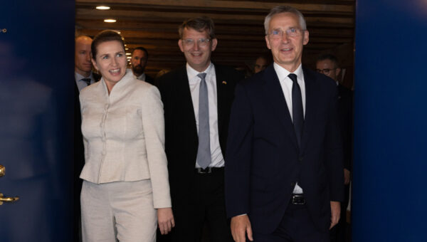 NATO Secretary General Jens Stoltenberg meets with  the Prime Minister of Denmark, Mette Frederiksen and the Minister of Defence of Denmark, Troels Lund Poulsen
