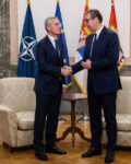 NATO Secretary General Jens Stoltenberg meets with the President of Serbia, Aleksandar Vučić