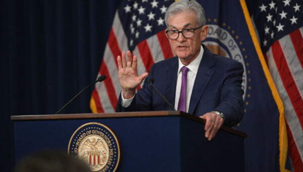 WASHINGTON, DC - MAY 01: U.S. Federal Reserve Chairman Jerome Powell speaks during a news conference after a Federal Open Market Committee meeting on May 1, 2024 in Washington, DC. (Photo by Chen Mengtong/China News Service/VCG via Getty Images)