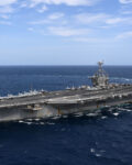 180911-N-EA818-2106 
ATLANTIC OCEAN (Sept. 11, 2018) The Nimitz-class aircraft carrier USS Harry S. Truman (CVN 75) transits the Atlantic Ocean. Harry S. Truman is conducting sustainment operations in the Atlantic. (U.S. Navy photo by Mass Communication Specialist 2nd Class Thomas Gooley/Released)
