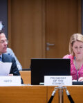 NATO Secretary General Mark Rutte at the meeting of the EU Foreign Affairs Council with Kaja Kallas, Vice-President of the European Commission
